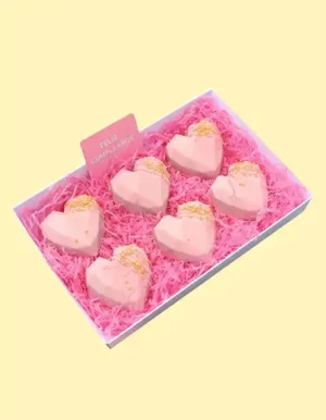 caja de corazones bañadas con chocolate en SJL