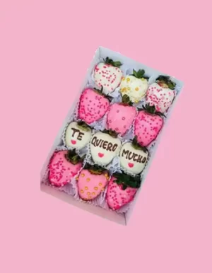 caja de fresas con chocolate en SJL
