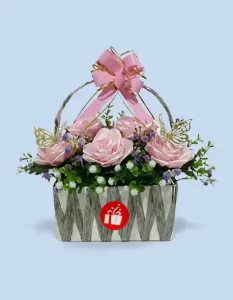 cesta de rosas eternas en SJL