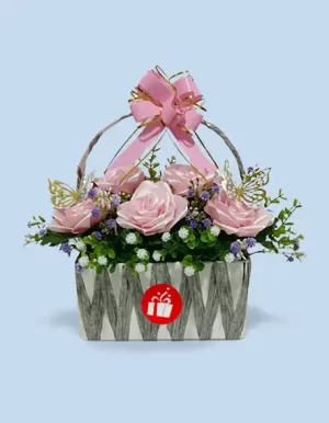 cesta de rosas eternas en SJL