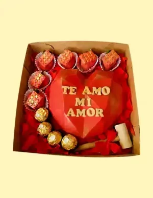 corazón de chocolate en SJL