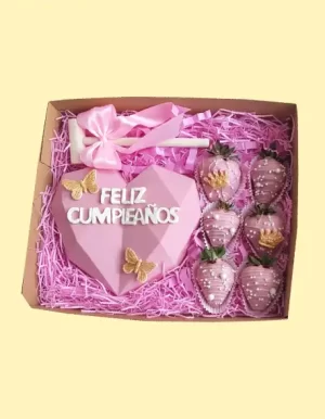 detalle de corazón sorpresa grande de chocolate en SJL
