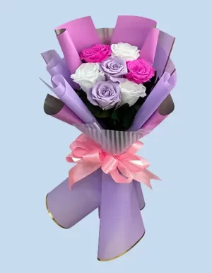 ramo de rosas eternas para mi novia en SJL