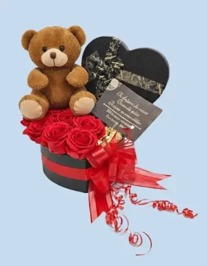 detalles para mujer con rosas y chocolates en SJL