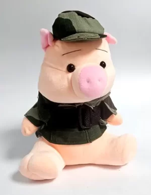 cerdito militar 25 cm