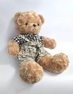 oso marron con tirantes 54 cm de pie