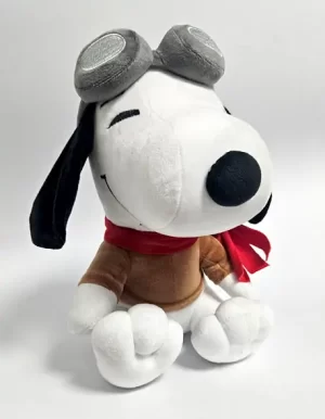 snoopy con gorrito de aviación  30 cm