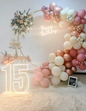 decoración de eventos para 15 años