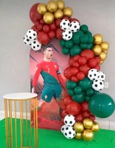 decoracion de globos de cristiano ronaldo