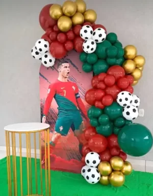 decoracion de globos de cristiano ronaldo