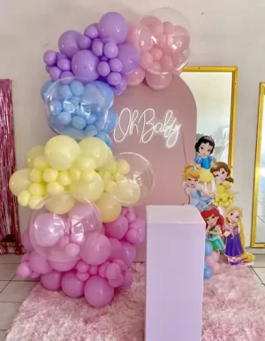 decoración para fiestas de niñas de las princesitas