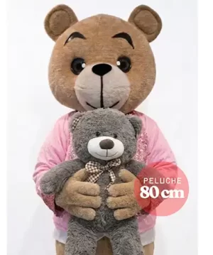 oso sorpresa con peluche de 80 cm
